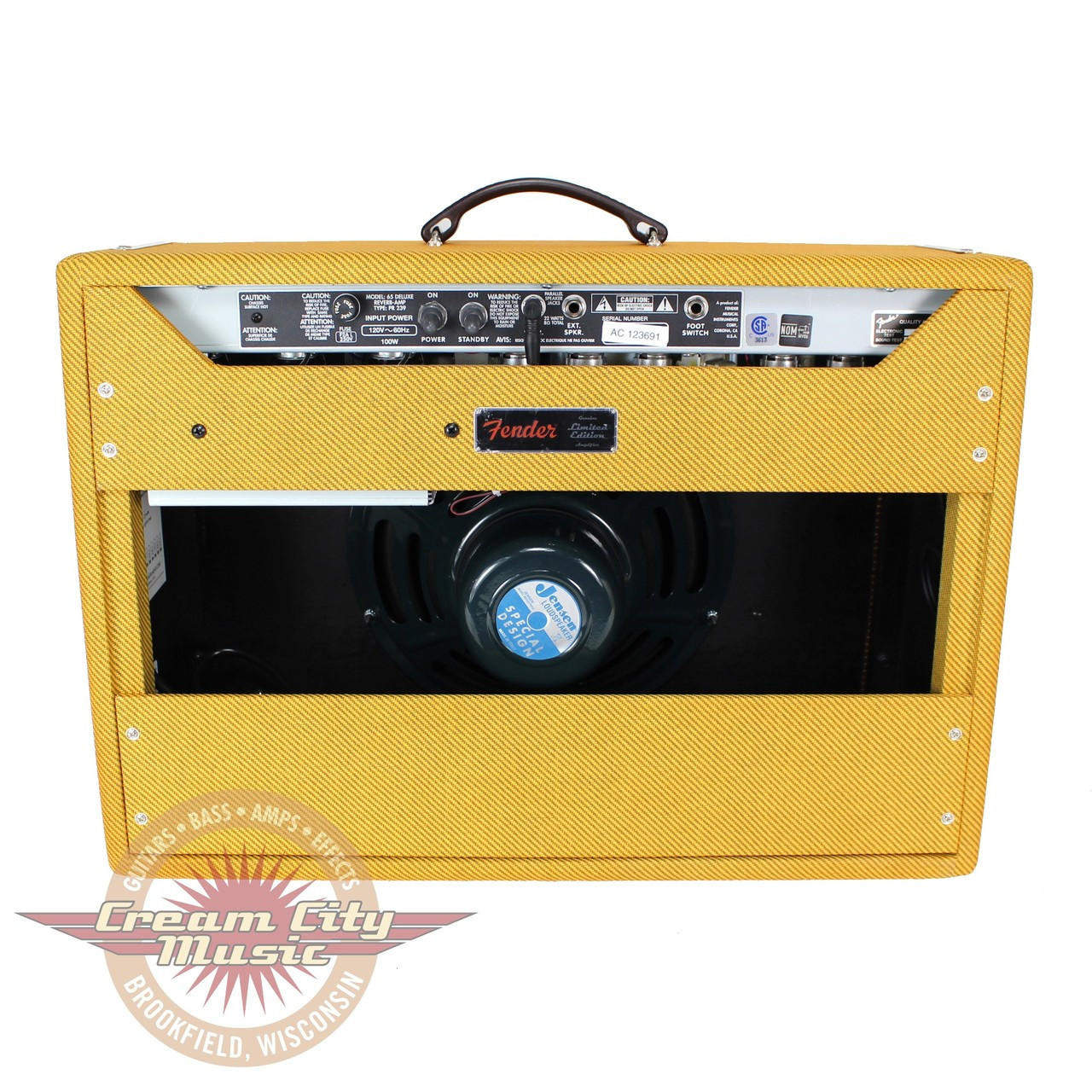 Fender Limited Edition '65 Deluxe Reverb Laquered Tweed 22W 1x12 Tube