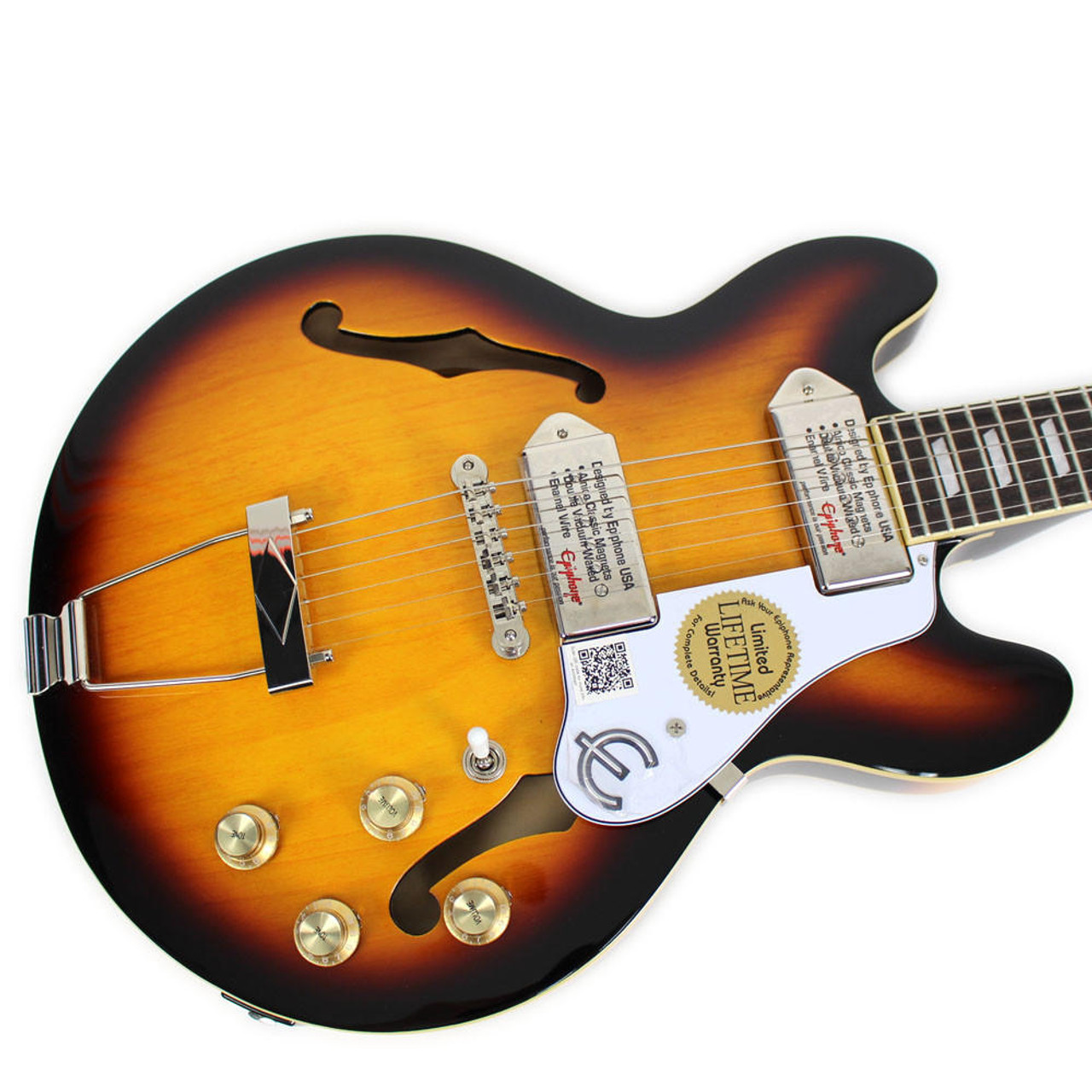 Used Epiphone Casino Coupe Hollow Body Electric Guitar Sunburst