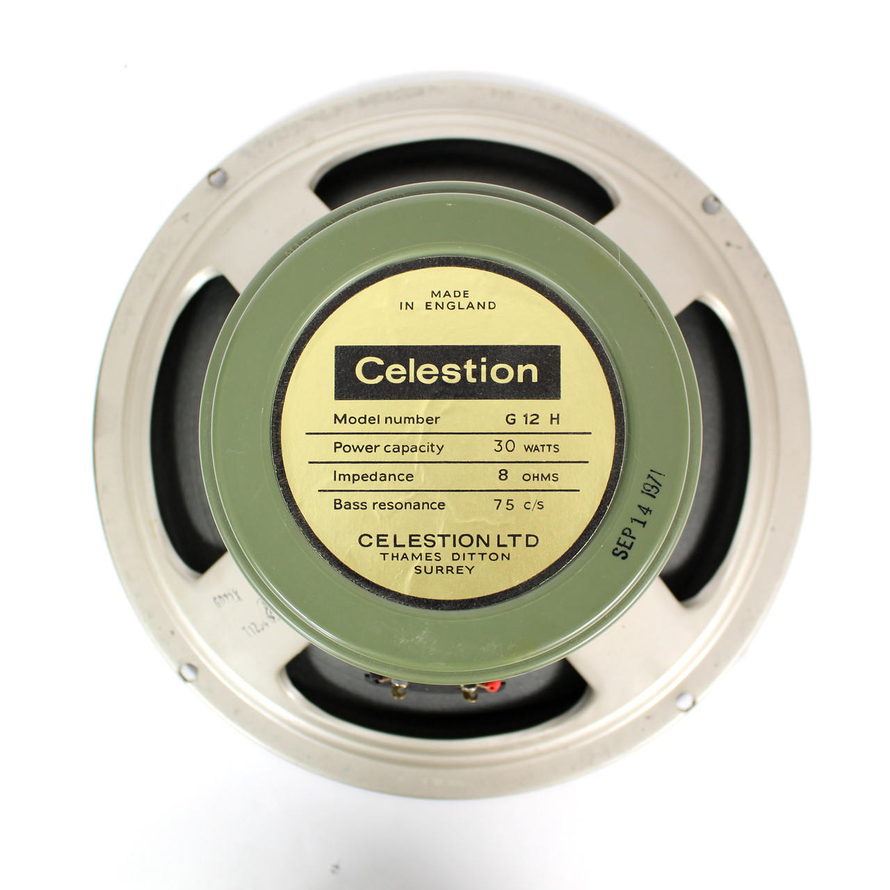 Vintage 1971 Celestion G12H Greenback T1234 Pre-Rola 12