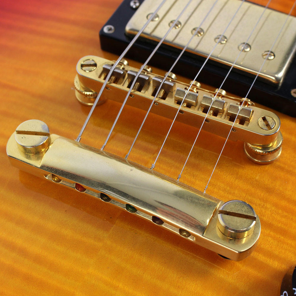 2005 Epiphone Les Paul Custom Electric Guitar Flame Top Sunburst