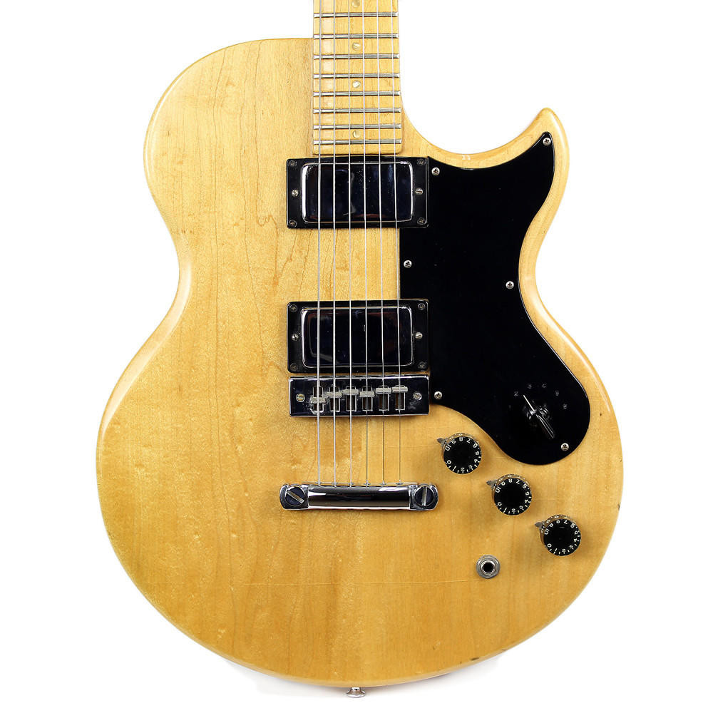 Vintage 1974 Gibson L6-S Electric Guitar Natural Finish | Cream 