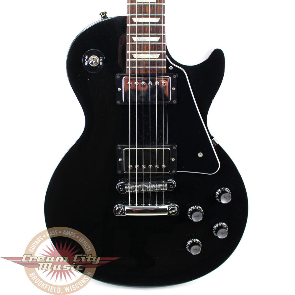 1994 Gibson Les Paul Studio Electric Guitar Black | Cream City Music 