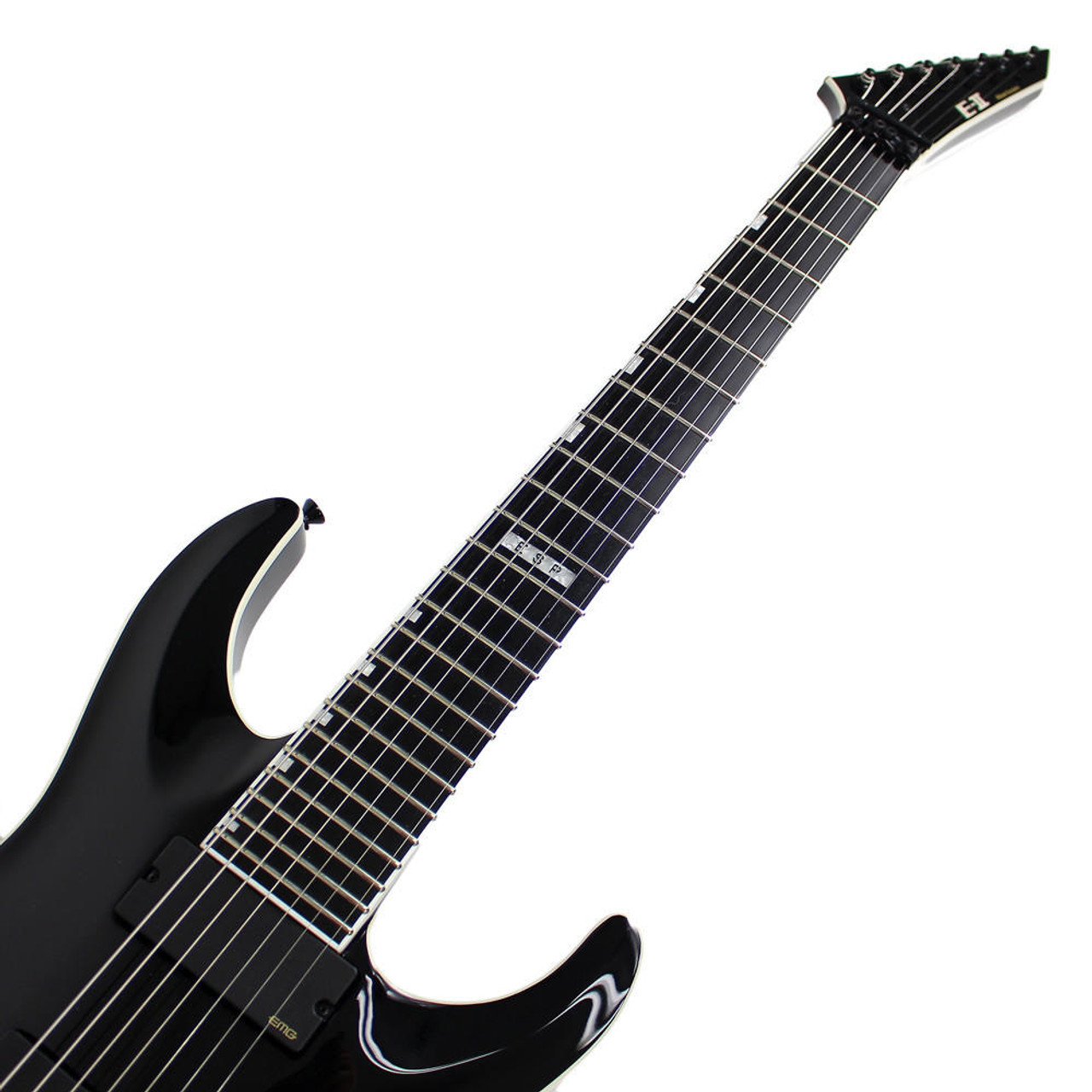 2014 ESP E-II Horizon FR-7 7-String Electric Guitar Black Finish