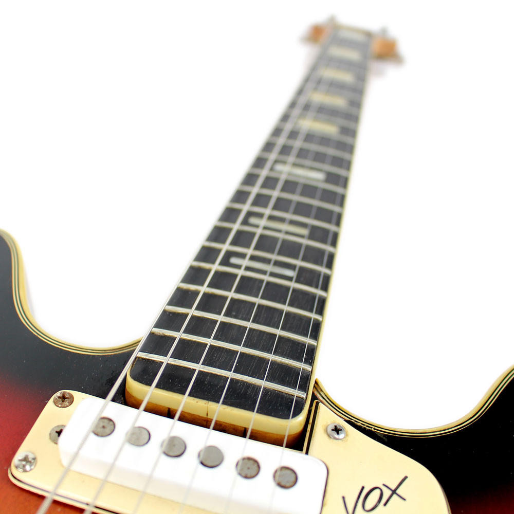 Vintage 1960s Vox Bobcat Hollow Body Electric Guitar Sunburst