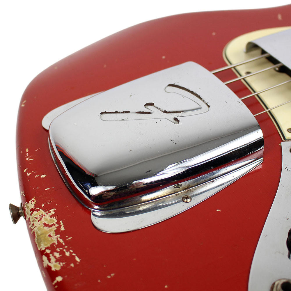 Vintage 1965 Fender Jazz Bass Rare Custom Color Dakota Red | Cream