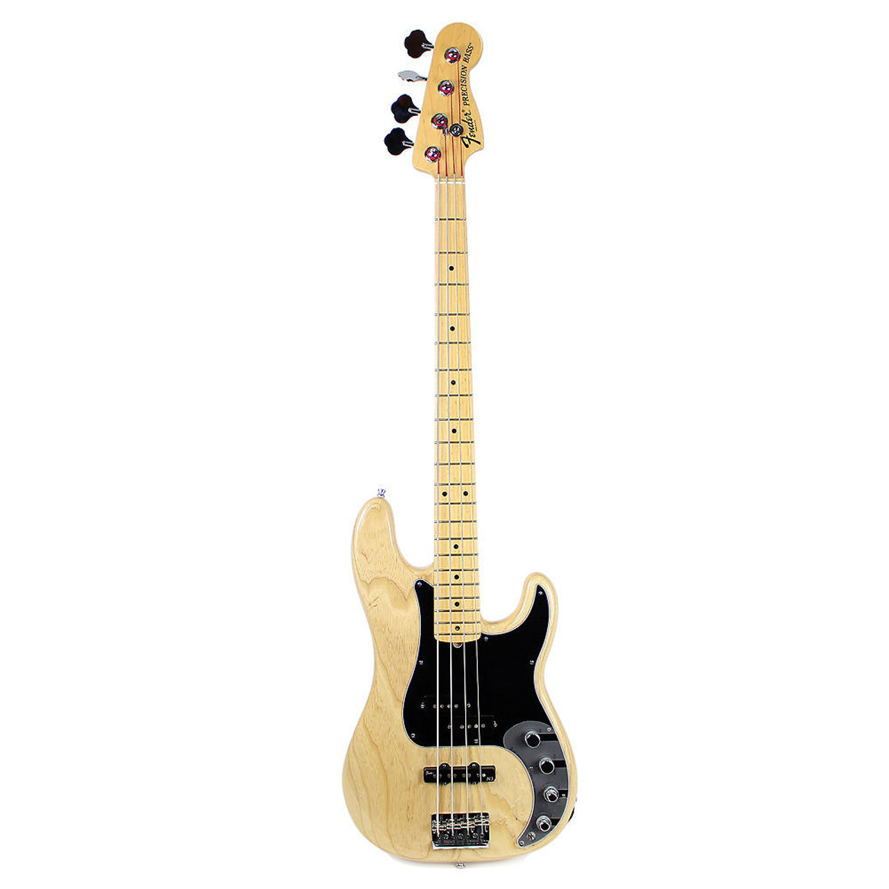 2011 Fender American Deluxe Precision Bass Natural Finish | Cream