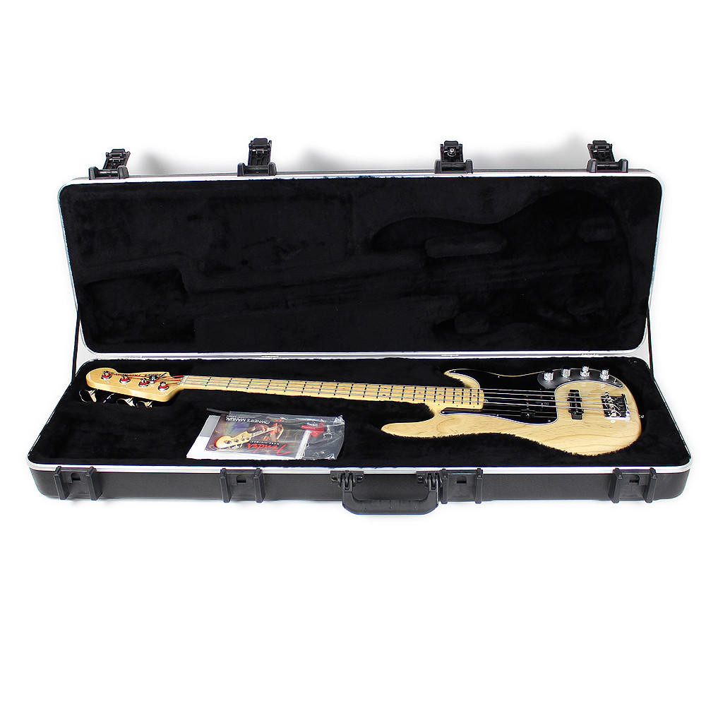 2011 Fender American Deluxe Precision Bass Natural Finish | Cream