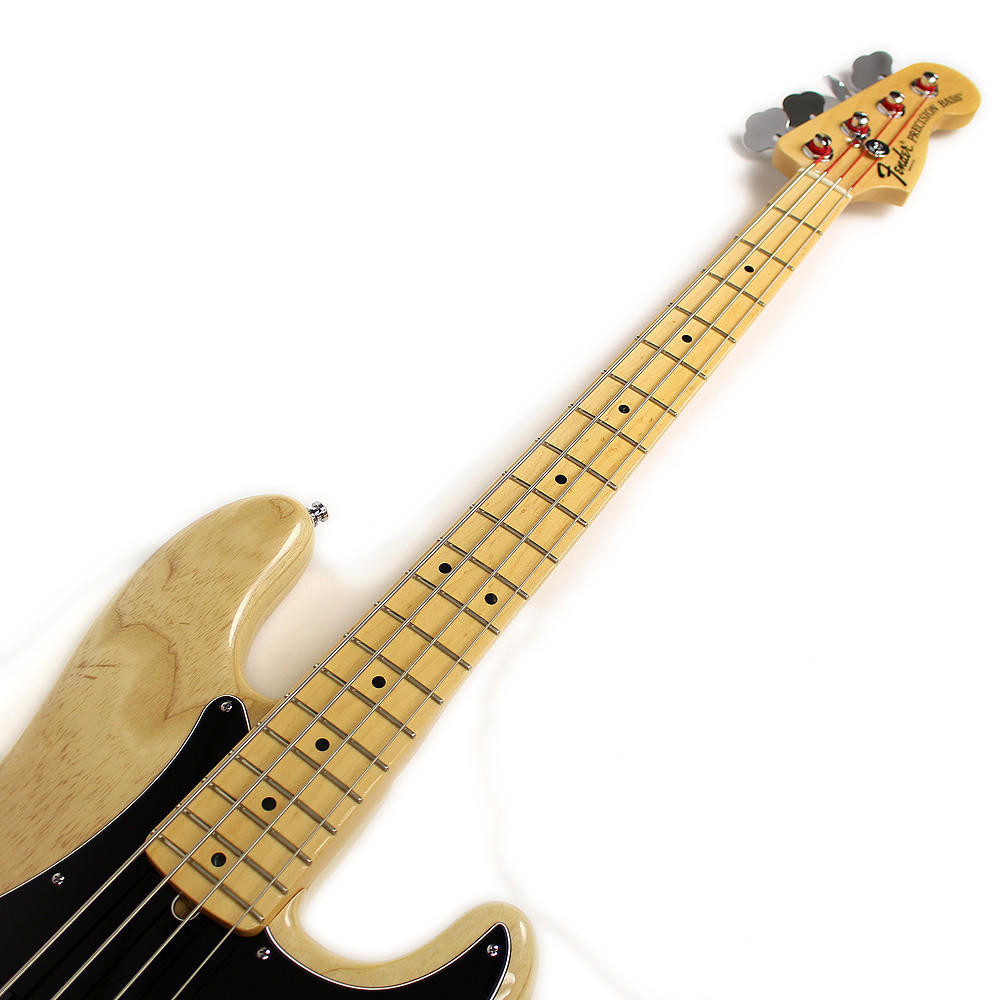 2011 Fender American Deluxe Precision Bass Natural Finish | Cream