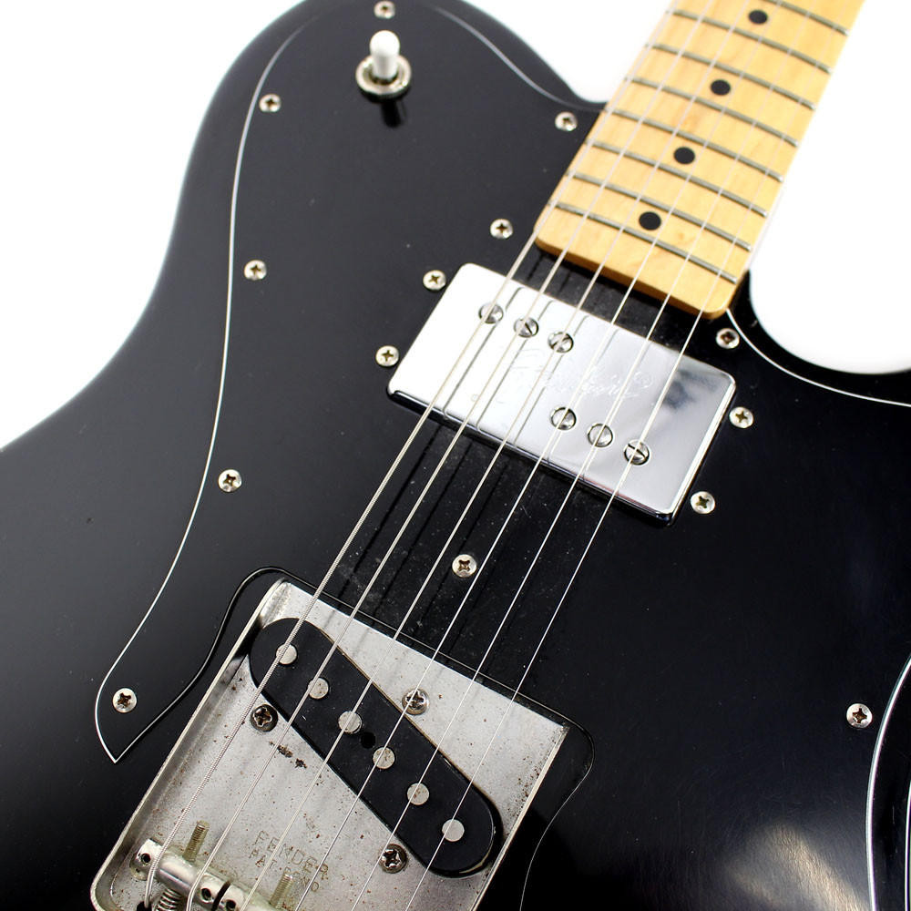 1997 Fender MIJ Telecaster Custom Electric Guitar Black | Cream