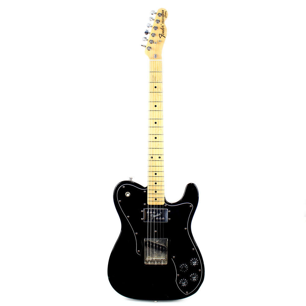 1997 Fender MIJ Telecaster Custom Electric Guitar Black | Cream