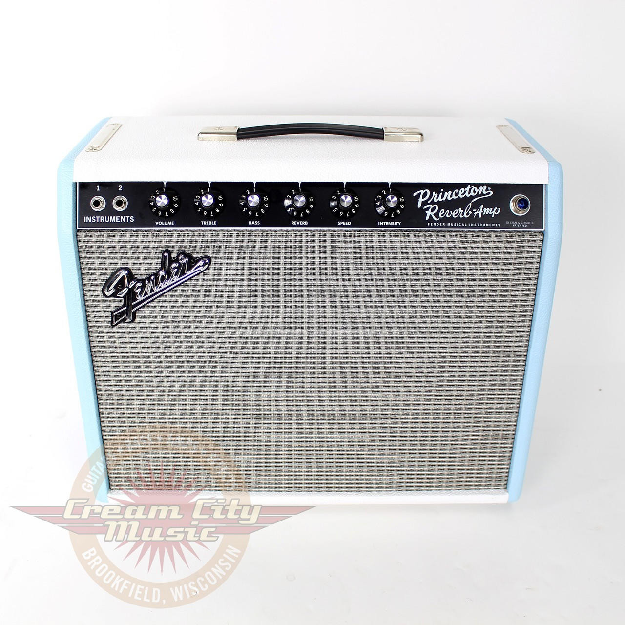 2012 Fender FSR '65 Princeton Reverb Surf-Tone Blue 12W 1x10 Tube Combo Amp