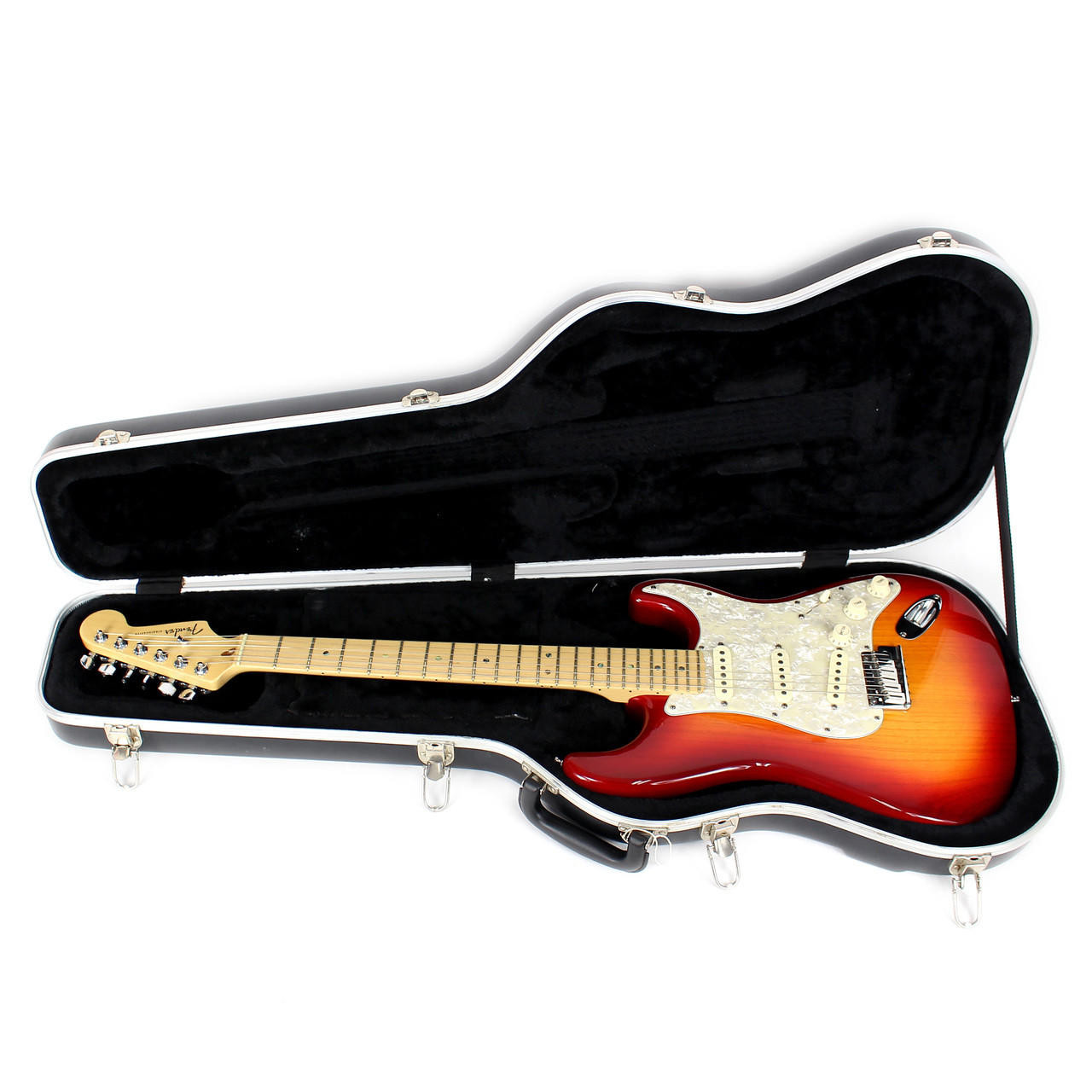 2005 USA Made Fender Deluxe Stratocaster Electric Guitar Cherry