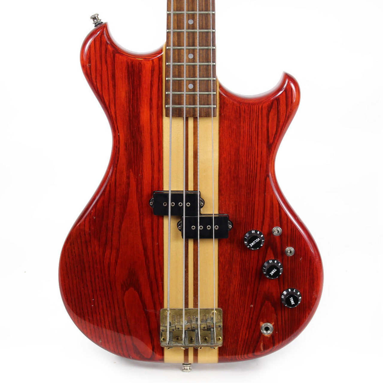 Westone Thunder I-A Electric Bass Guitar in Red and Natural Gloss