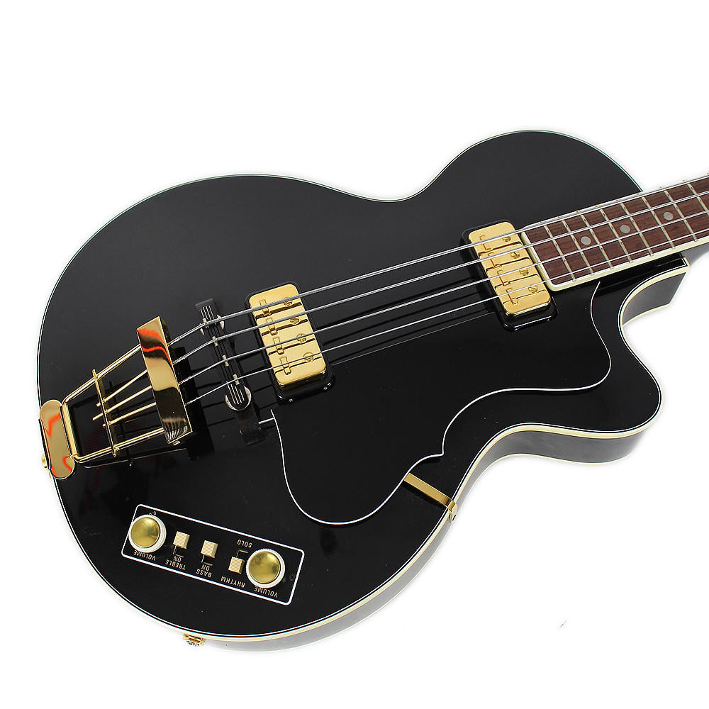 2005 Hofner 500/2 Club Bass Made In Germany Black Finish | Cream