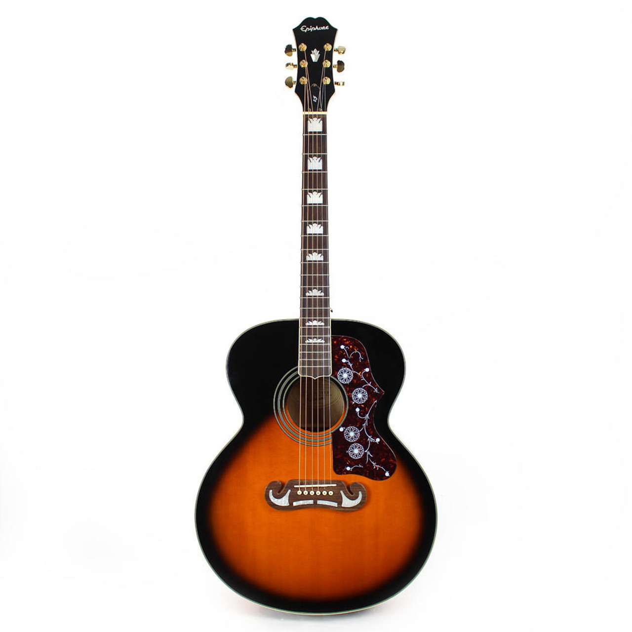 2010 Epiphone EJ-200 Jumbo Acoustic Guitar in Vintage Sunburst