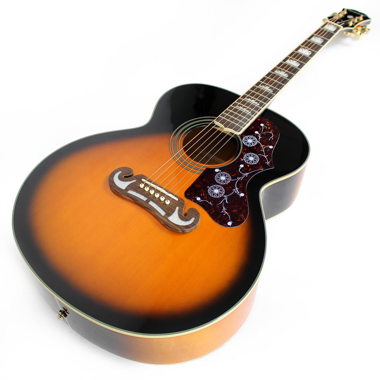 2010 Epiphone EJ-200 Jumbo Acoustic Guitar in Vintage Sunburst