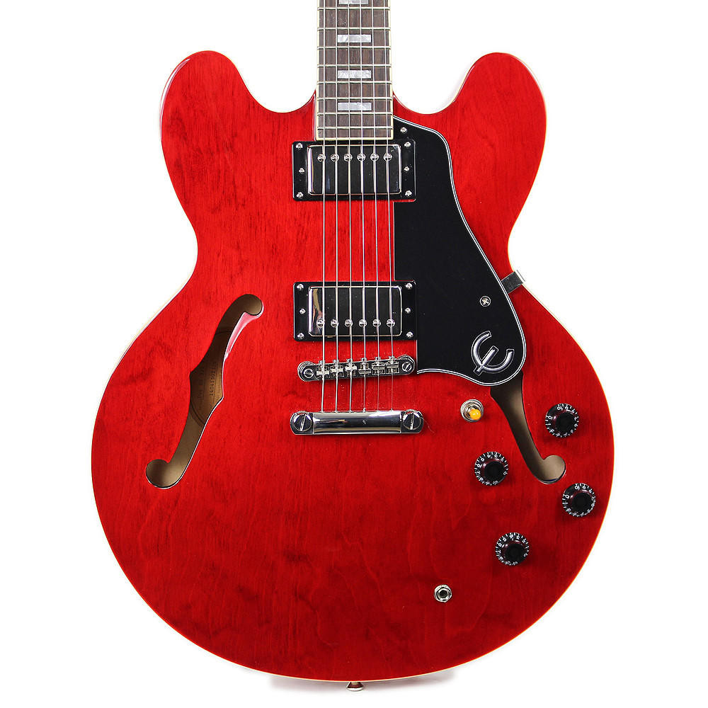 Used Epiphone ES-335 Pro Semi Hollow Body Electric Guitar Cherry 
