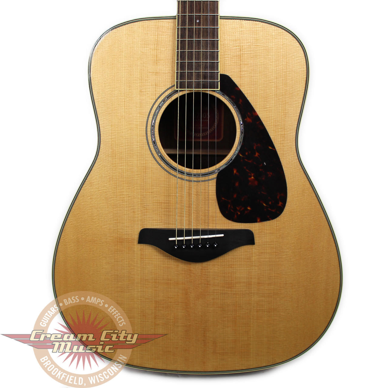 Used Yamaha FG730S Dreadnought Acooustic Guitar Natural | Cream