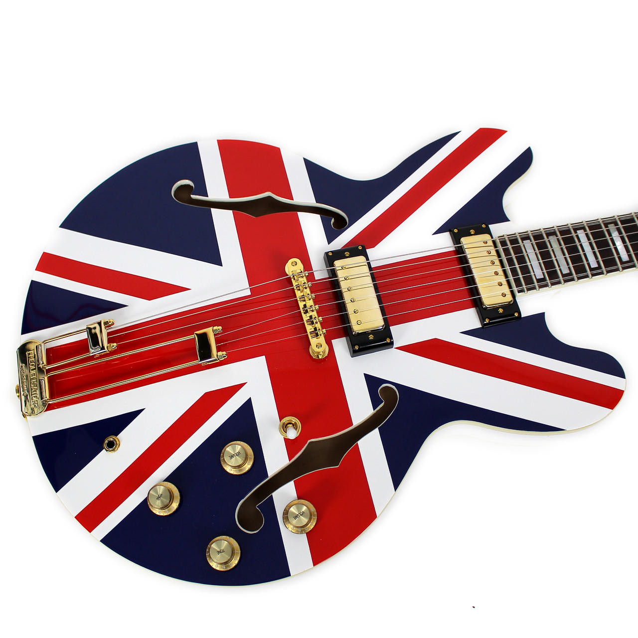 Used Epiphone Limited Edition Union Jack Sheraton Semi Hollow Body Electric  Guitar