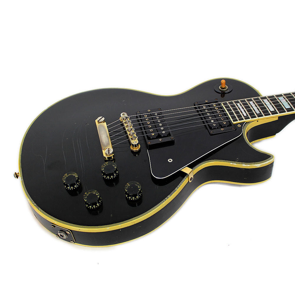 Vintage 1976 Gibson Les Paul Custom Electric Guitar Black Beauty 