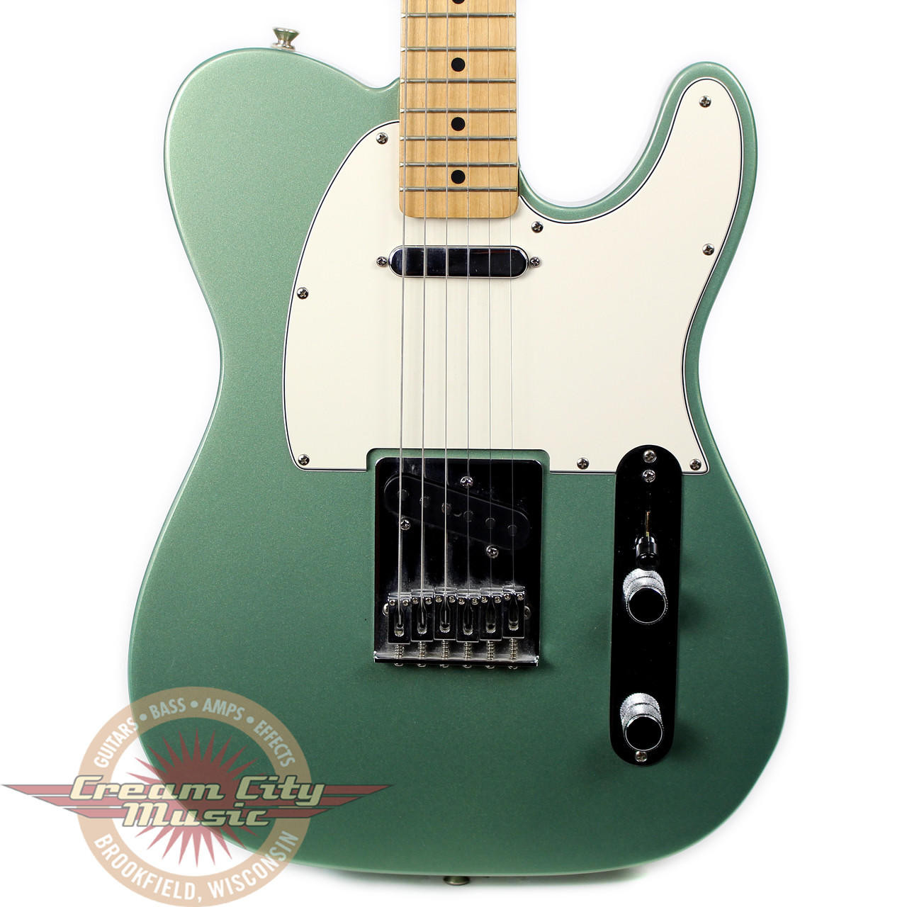 2002 Fender MIM Telecaster Electric Guitar Rare Metallic Sage