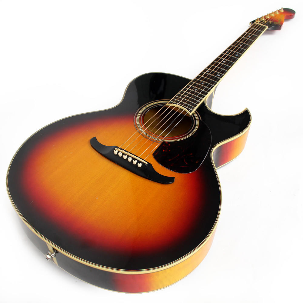 Used Fender El Rio Flame Sycamore Acoustic Electric Guitar in