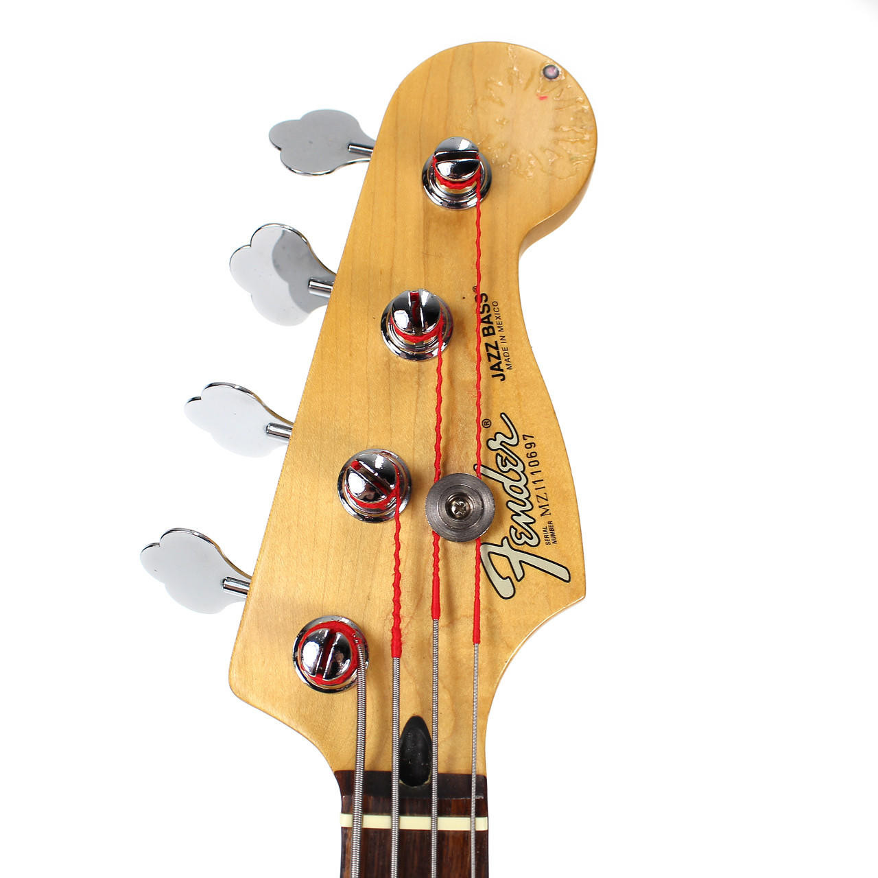 2011 Fender MIM Jazz Bass 4-String Electric Bass Guitar Red