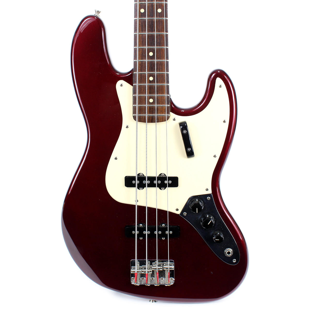 2011 Fender MIM Jazz Bass 4-String Electric Bass Guitar Red