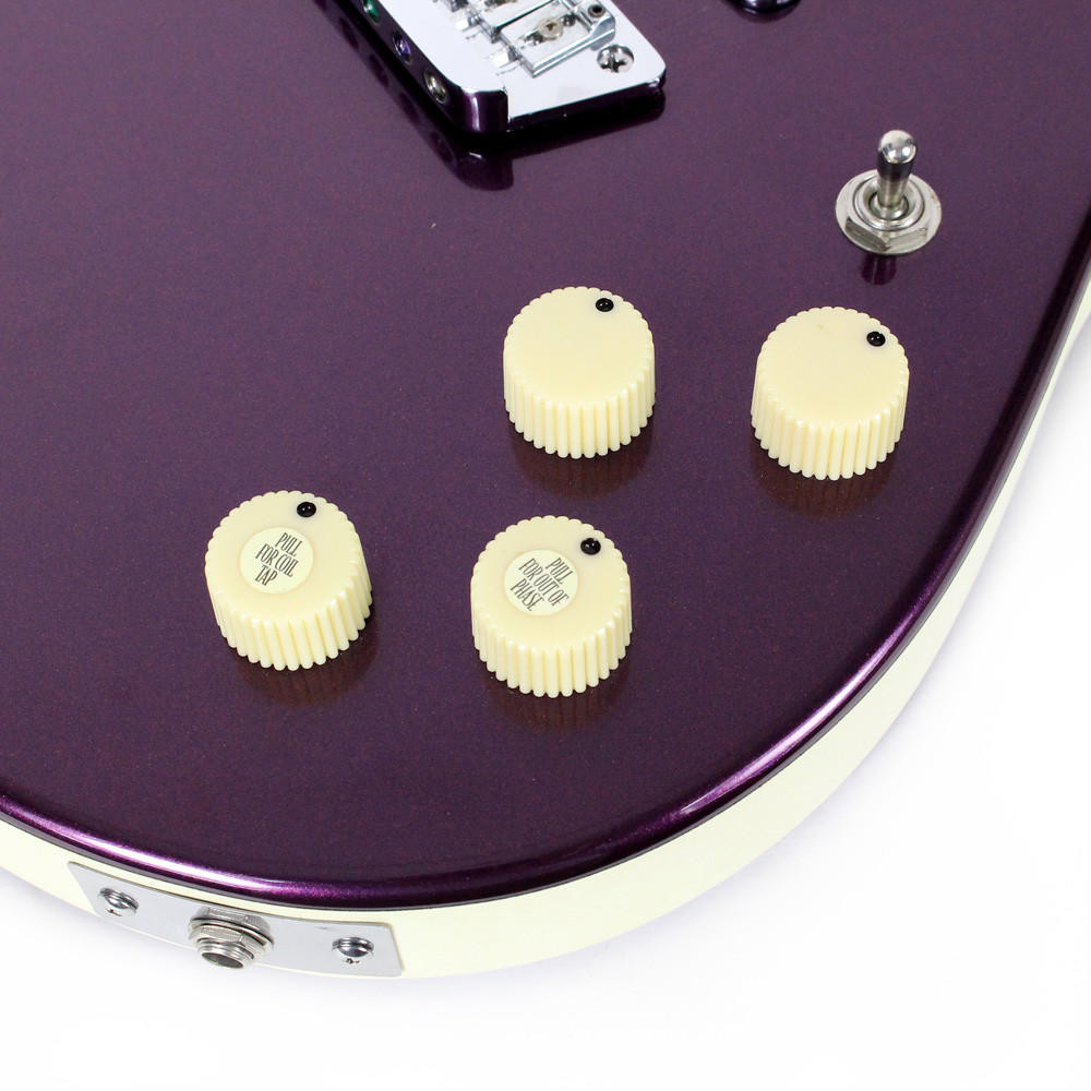 Used Danelectro Hodad Electric Guitar in Metallic Purple | Cream