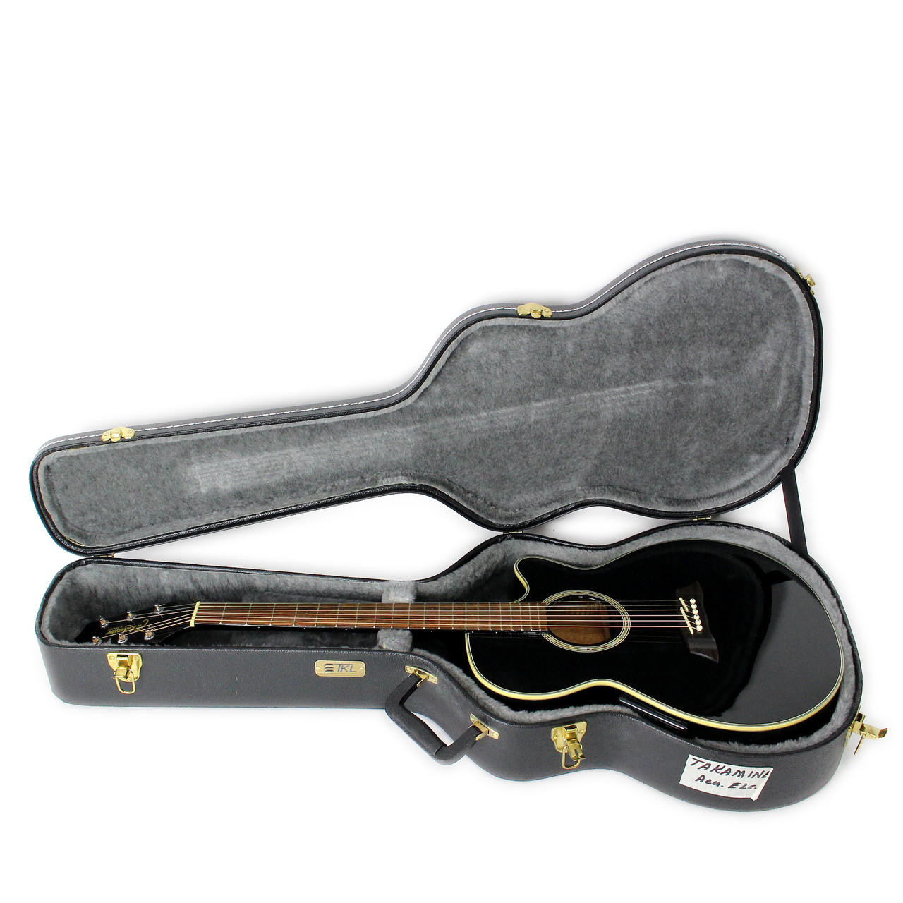 Used Takamine EG561C Acoustic Electric Guitar Black | Cream City Music