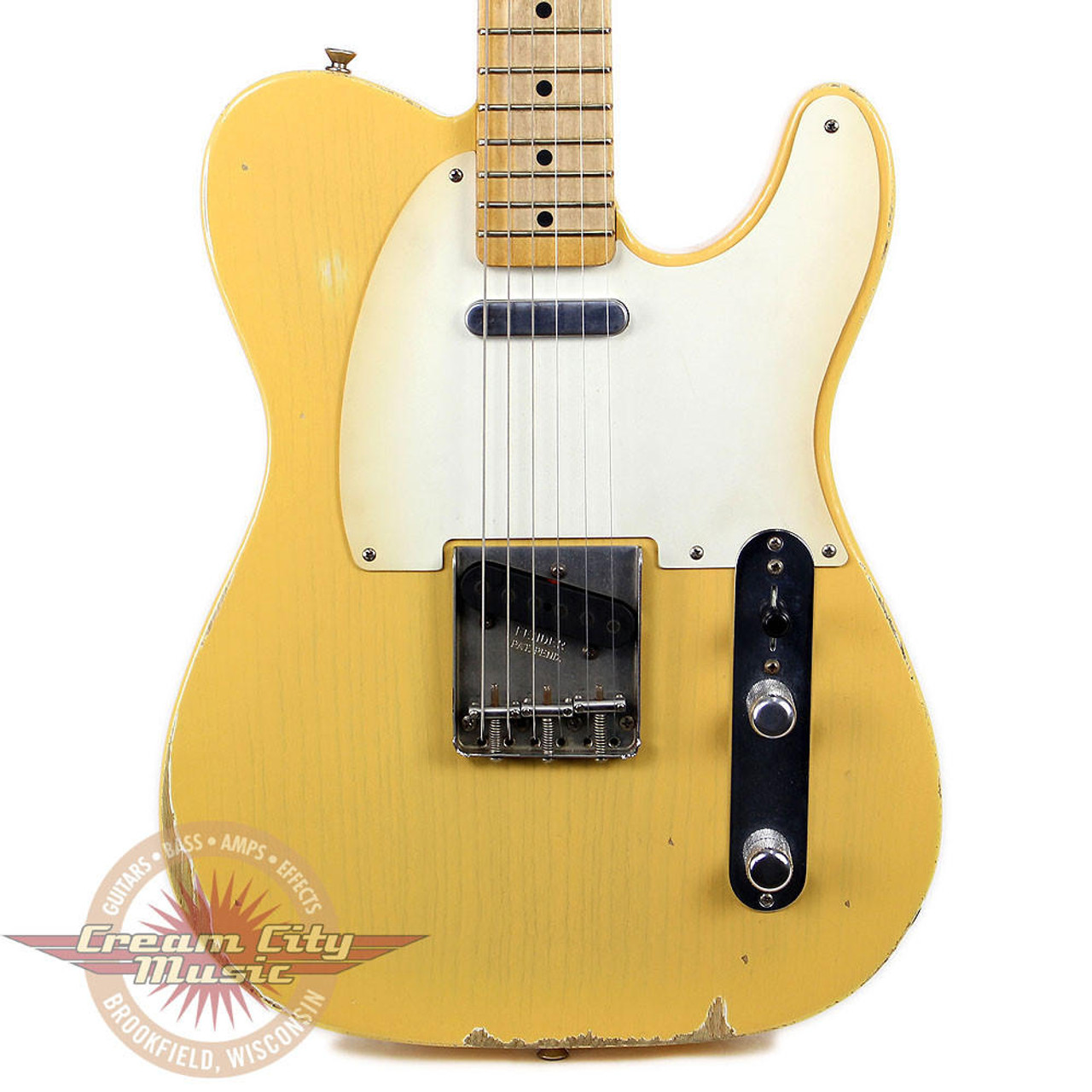 Fender MIM Roadworn Series 50s Telecaster Electric Guitar Blonde