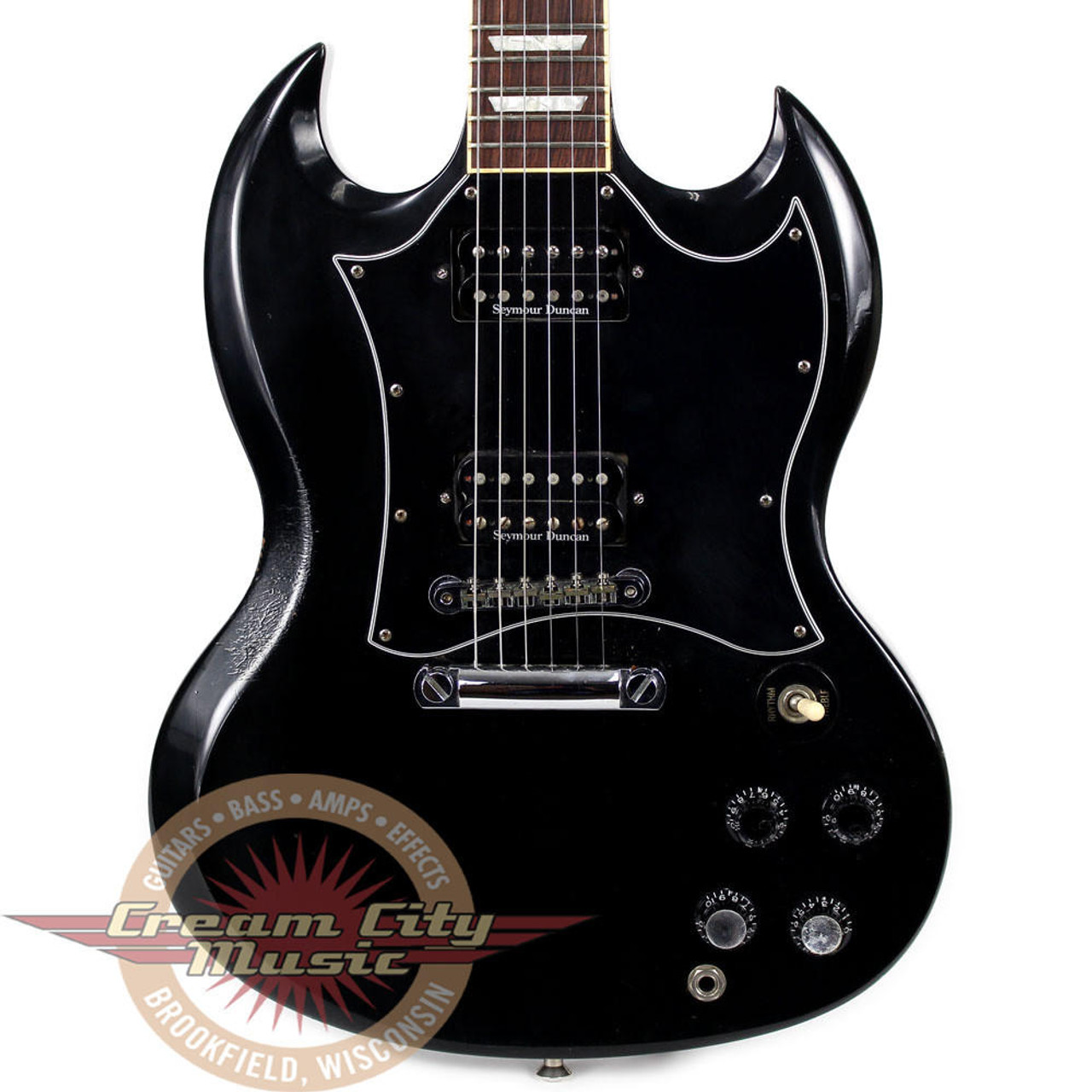 1998 Gibson SG Standard Electric Guitar Black Finish | Cream City