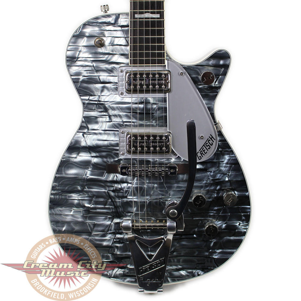 Used Gretsch G6129TL Sparkle Jet Electric Guitar Blue Pearl