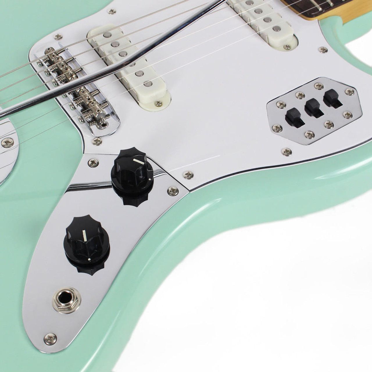 Used Squier Vintage Modified Jaguar in Surf Green | Cream City Music