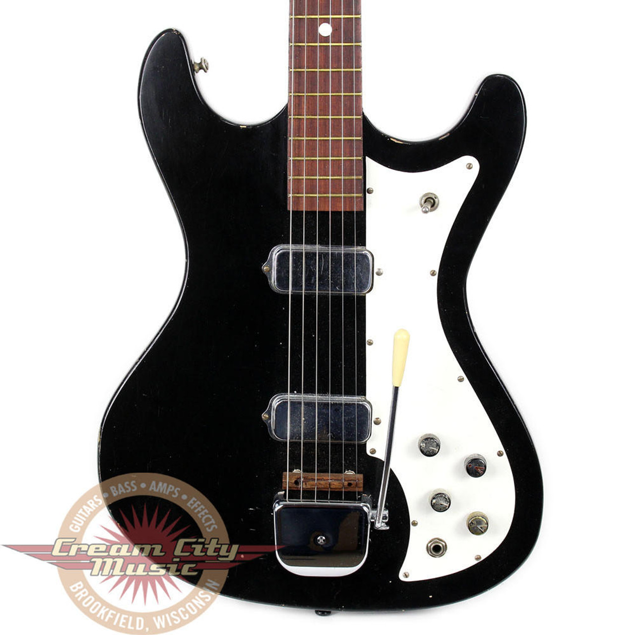 ギター TRUETONE Vintage 1960s Truetone Model K300 Electric Guitar Black