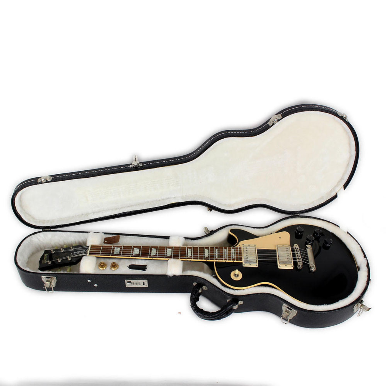 2004 Gibson Les Paul Standard Electric Guitar Ebony Finish