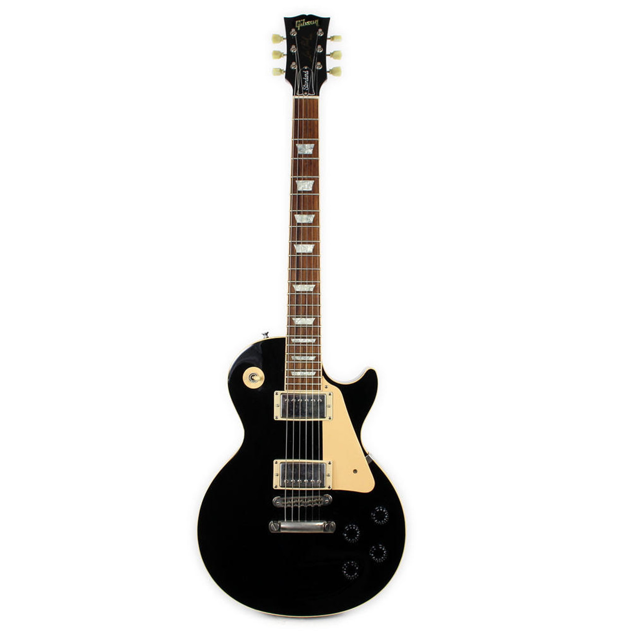 ギター Gibson LP Standard Ebony Black 2004 Gibson Les Paul Standard Electric Guitar Ebony Finish