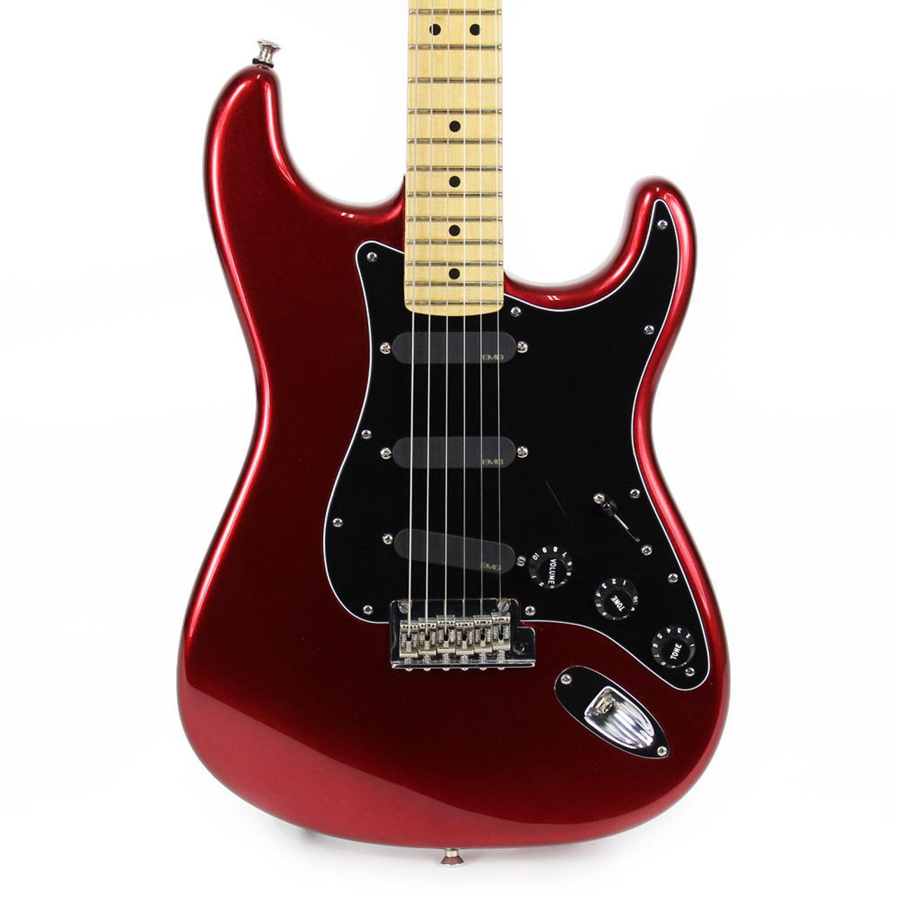 2013 Fender American Standard Stratocaster w/ EMGs in Metallic Red