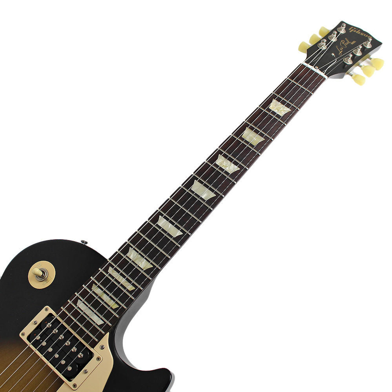 2012 Gibson Les Paul Studio '50s Tribute Humbucker Electric Guitar Satin  Vintage Sunburst Finish