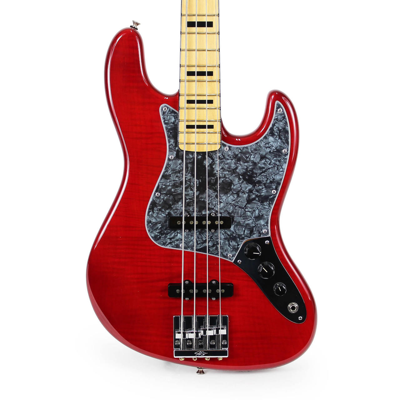 Fender usa geddy lee jazz bass shop crimson red