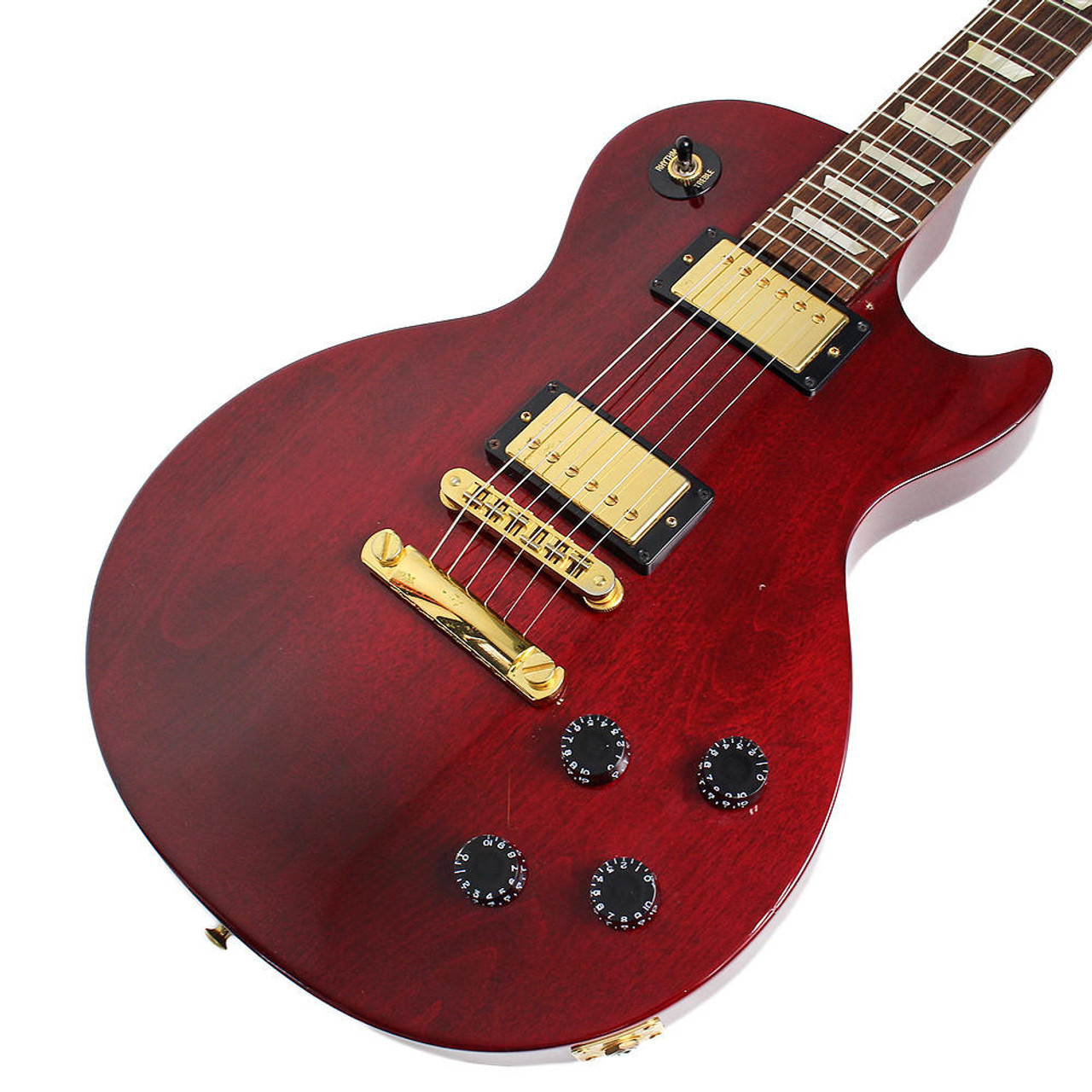 2007 Gibson Les Paul Studio w/ Gold Hardware in Wine Red