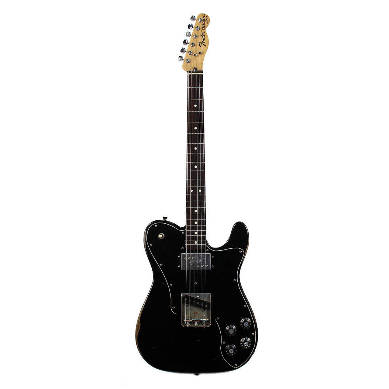 2009 Fender Road Worn '72 Telecaster Custom Electric Guitar Black Finish