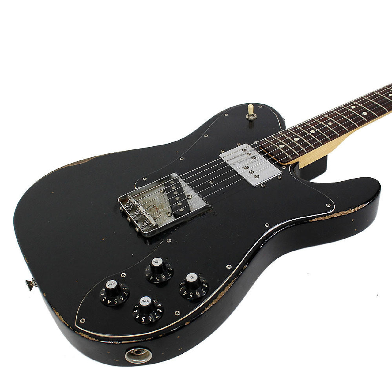 2009 Fender Road Worn '72 Telecaster Custom Electric Guitar Black Finish