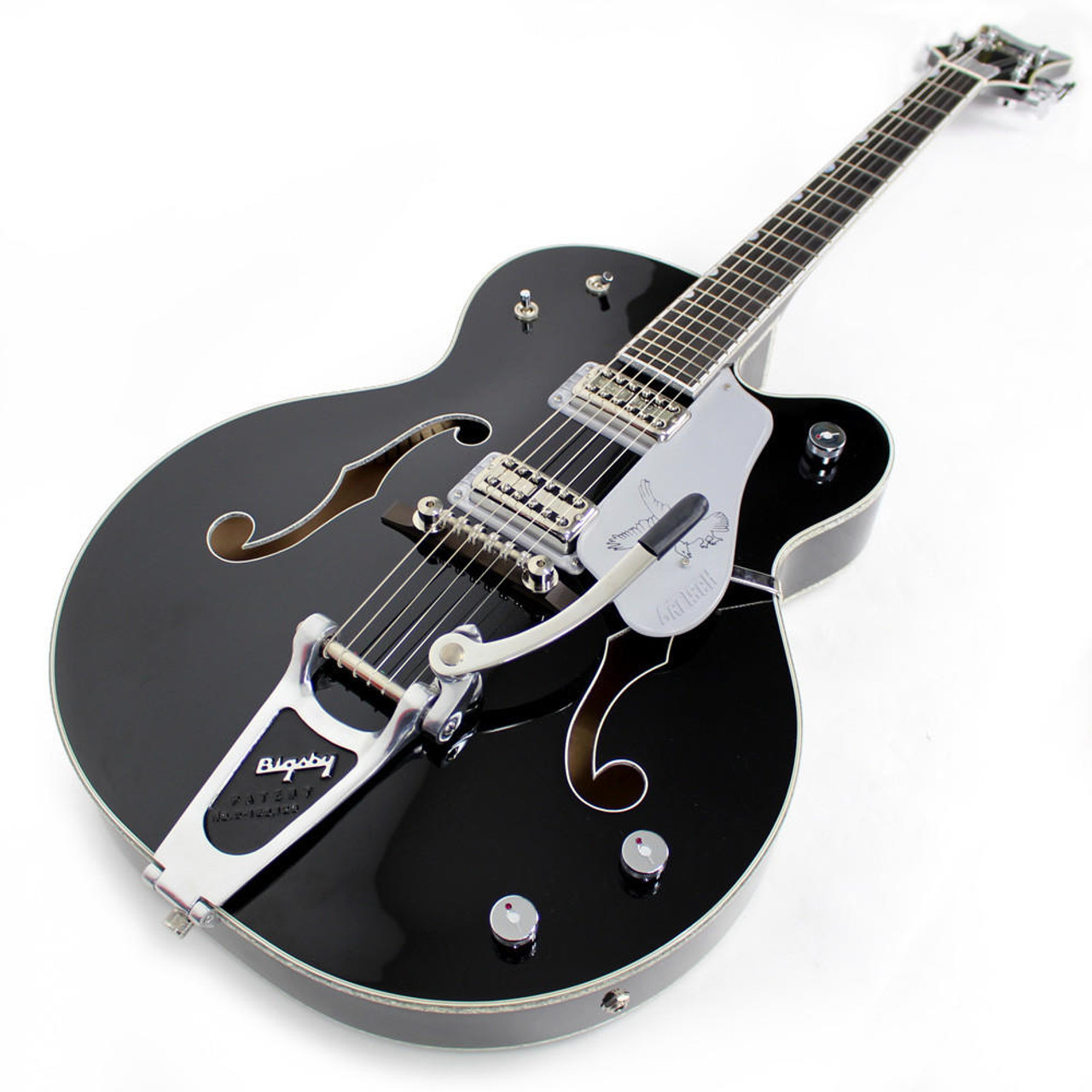 Gretsch G6136TSL Silver Black Falcon with Bigsby & Filtertron's 