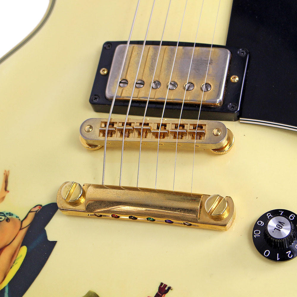 1997 Gibson Les Paul Custom Electric Guitar White Finish | Cream