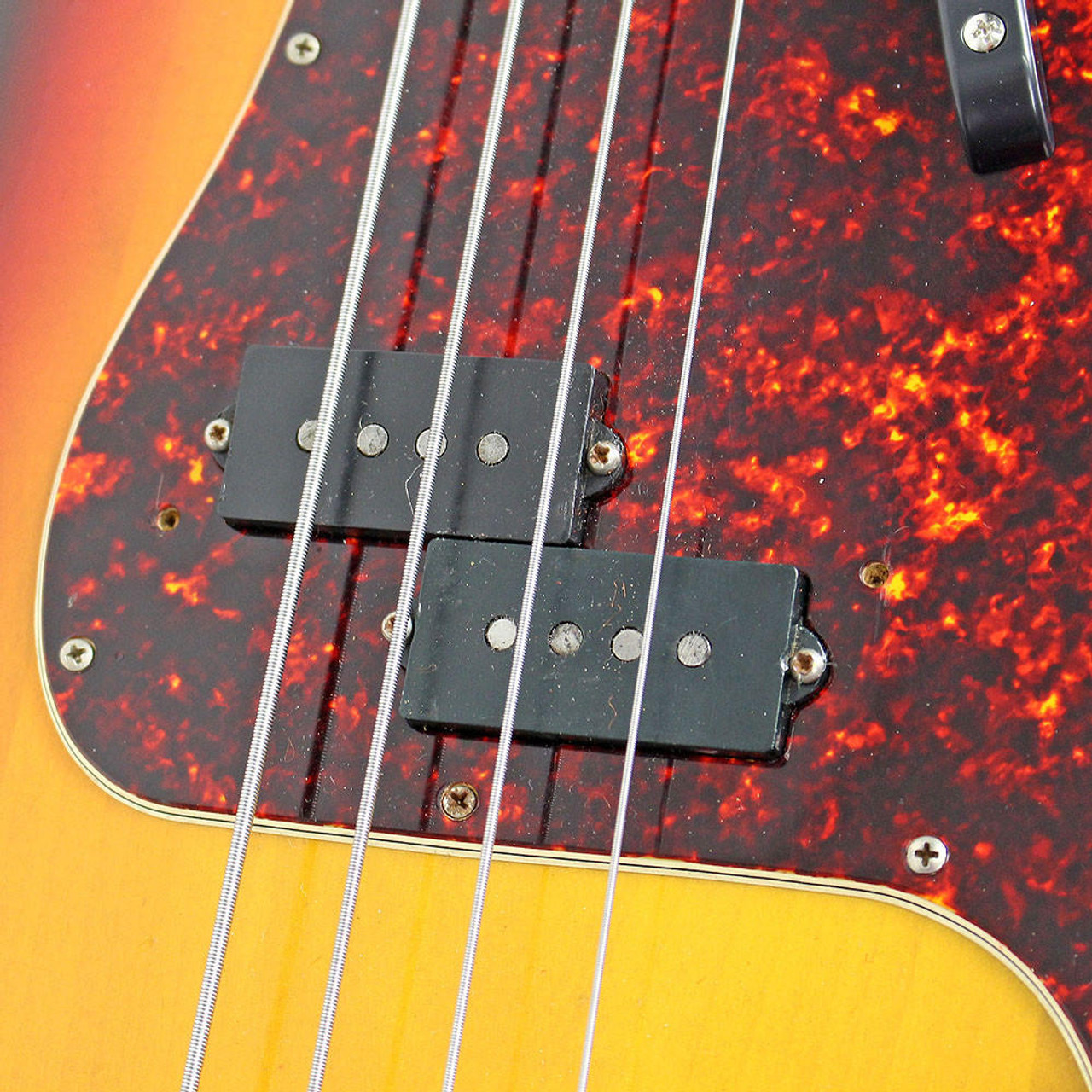 Vintage 1972 Fender Precision Bass Sunburst Finish | Cream