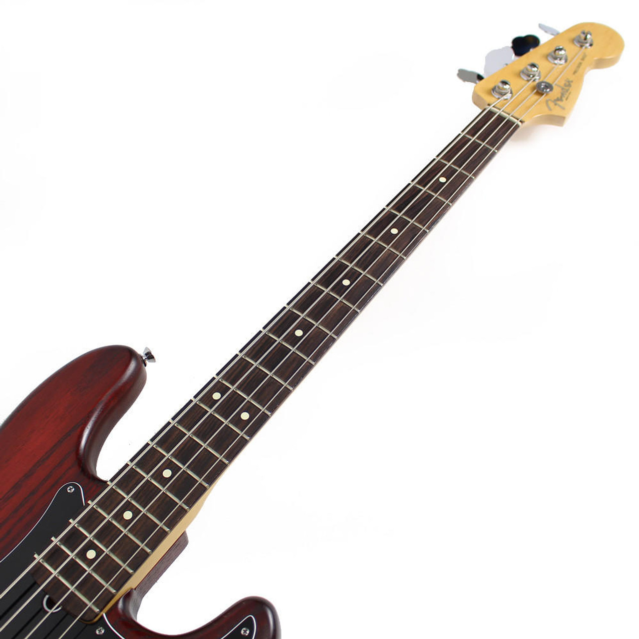 2012 Fender FSR American Standard Hand Stained Ash Precision Bass in  Mahogany Stain