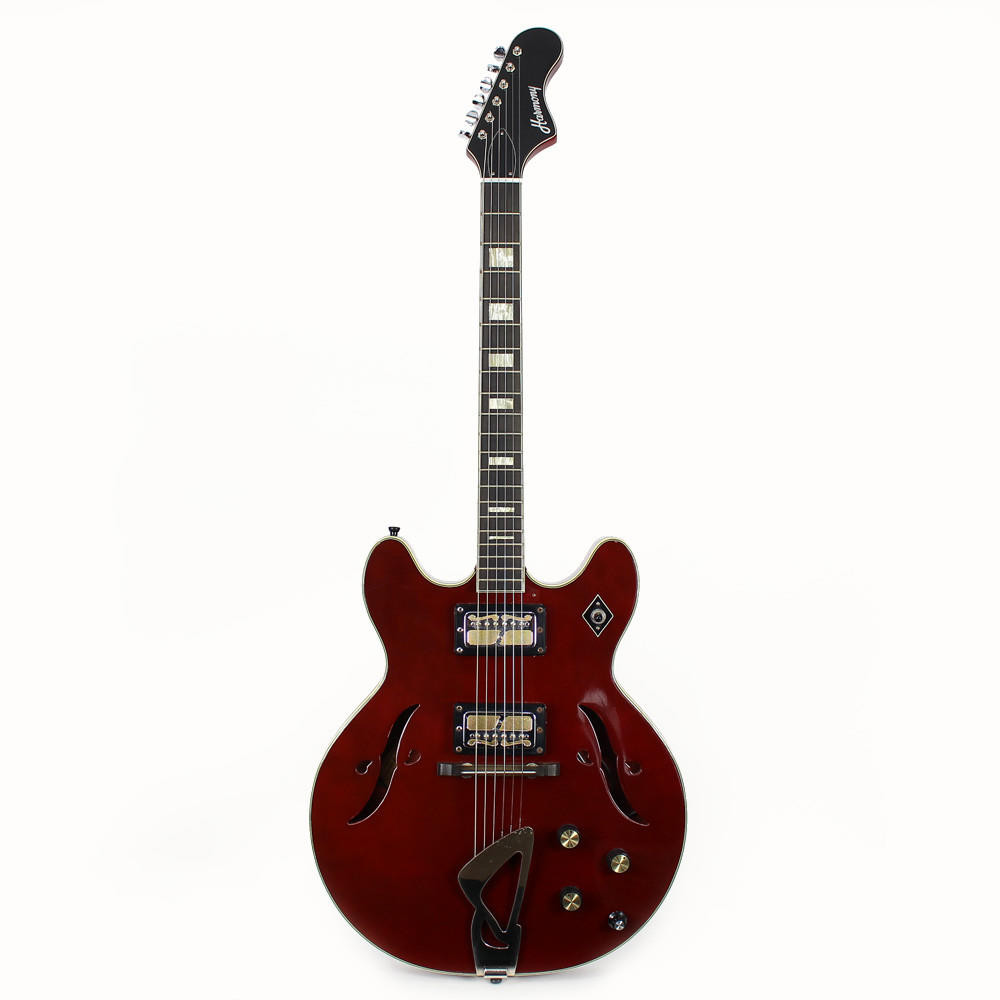 Late '60s Harmony H-72 Hollow Body Electric Guitar w/ Gold Foil