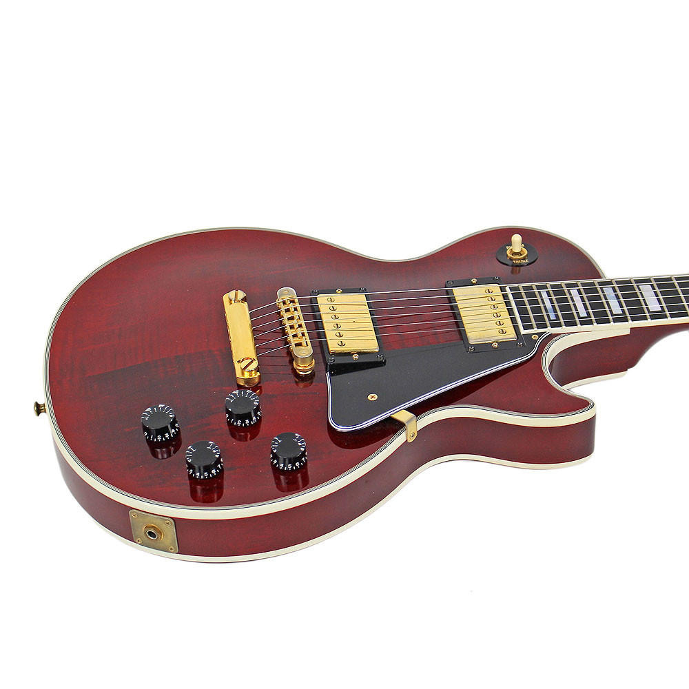 2000 Gibson Les Paul Custom Electric Guitar Wine Red | Cream City