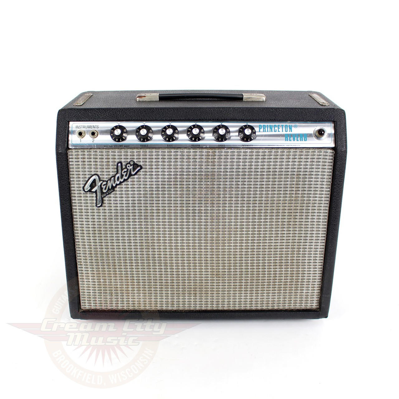 Vintage 1979 Fender Princeton Reverb 12W 1x10 Tube Combo Amp